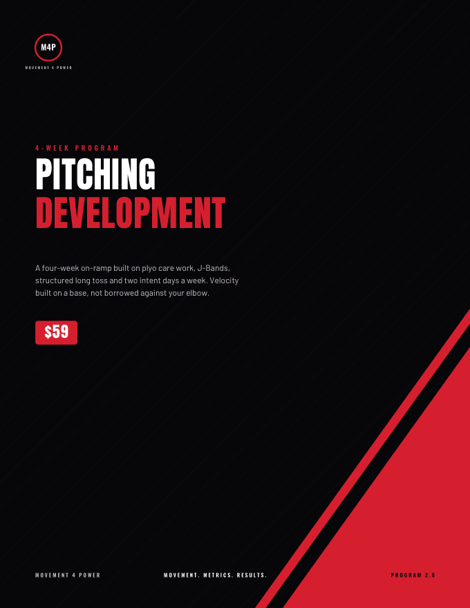 4-Week Pitching Program — cover