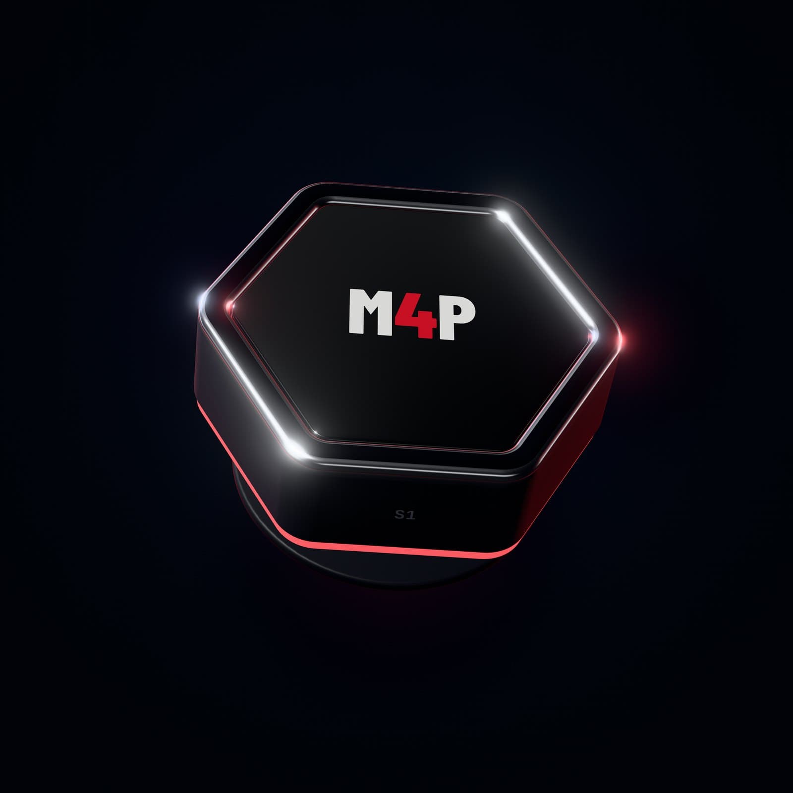 M4P S1 sensor render standing on its own, showing the S1 label on the side