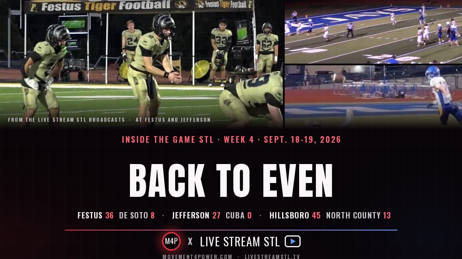 Back to Even: Week 4 in Jefferson County Football