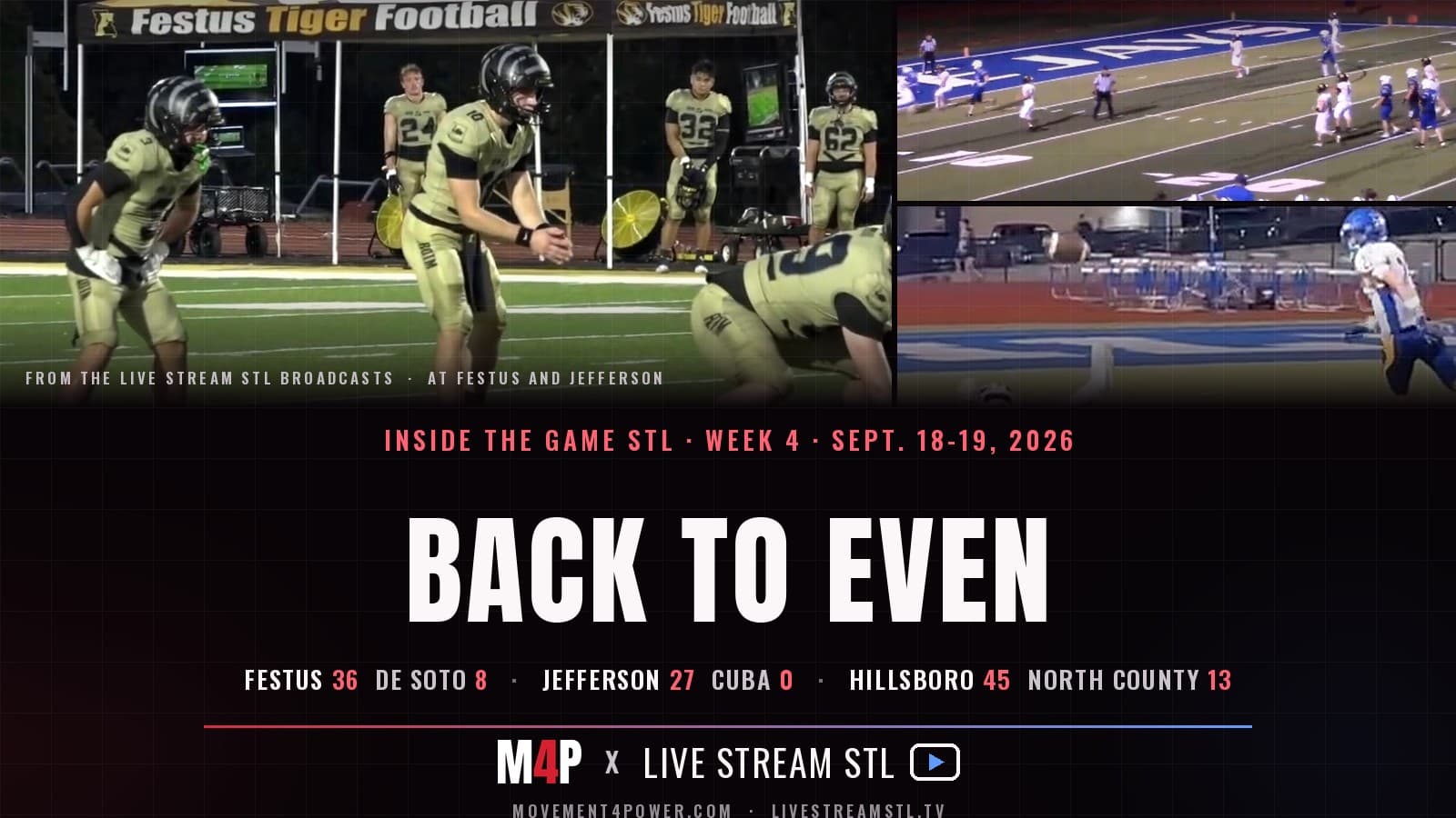 Back to Even: Week 4 in Jefferson County Football