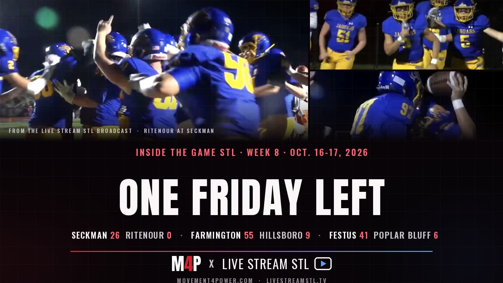 One Friday Left: Week 8 in Jefferson County Football