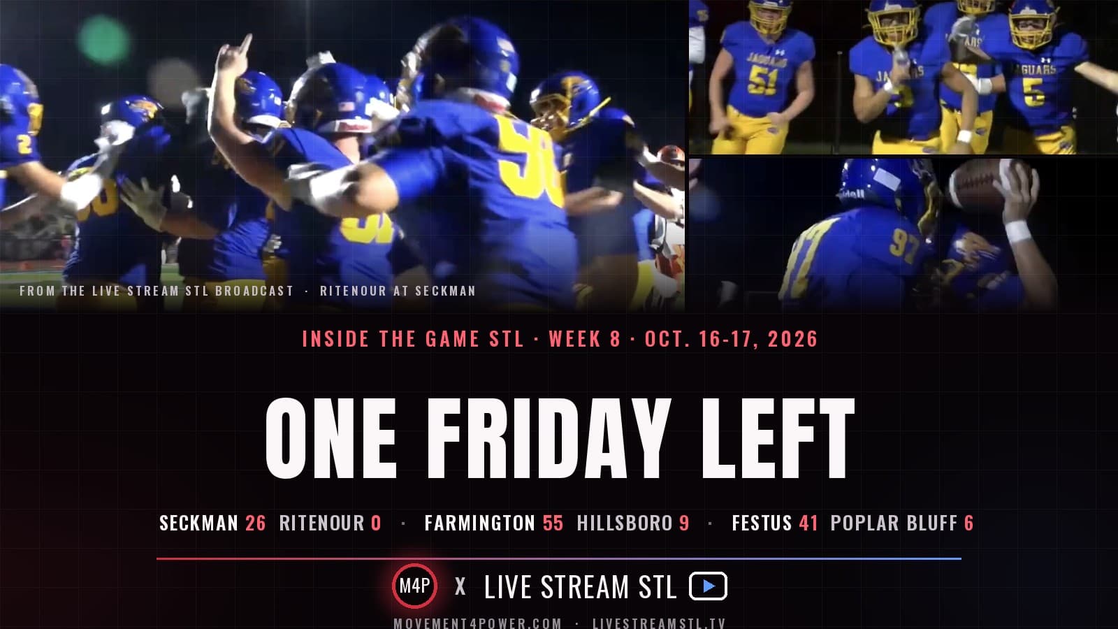 One Friday Left: Week 8 in Jefferson County Football
